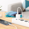 Borofone Netzladegerät BN7 - USB + Typ C - QC 3.0 PD 20W mit Kabel Typ C auf Typ C weiß