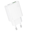 Borofone Netzladegerät BN25 Wish (Ultra Thin) - USB + Typ C - PD QC 3.0 30W weiß