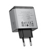Borofone Netzladegerät BN22 Lena GaN - 2×Typ C + USB - QC 3.0 PD 65W grau