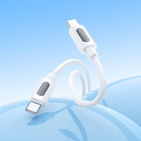 Borofone Kabel BX114 Structure - Typ C na Typ C - PD 60W 3A 1 metr biały