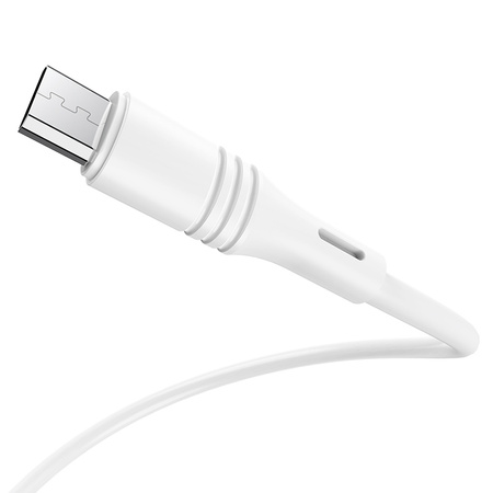 Borofone Kabel BX43 CoolJoy - USB na Micro USB - 2,4A 1 metr biały