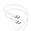 Borofone Kabel BX51 Triumph - Typ C na Typ C - 60W 1 metr biały