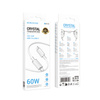 Borofone Kabel BX112 Lemon - Typ C na Typ C - PD 60W 1 metr biały