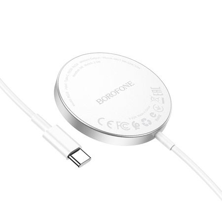Borofone Ładowarka indukcyjna BQ18 Energy magnetyczna 3 w 1 15W biała