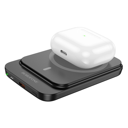 Borofone Powerbank 5000mAh BJ63 Nimble - Typ C - PD 20W magnetisch mit induktivem Laden schwarz