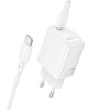 Borofone Netzladegerät BN26 Fuente - Typ C - PD 20W mit Kabel Typ C auf Typ C weiß
