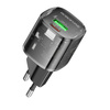 Borofone Netzladegerät BN17 Sunlight - USB + Typ C -  QC 3.0 PD 20W 3A schwarz