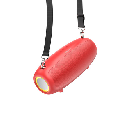 Borofone Głośnik Bezprzewodowy Bluetooth BP13 Dazzling z mikrofonem czerwony