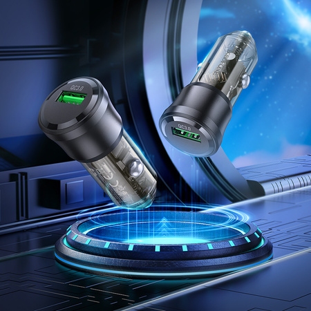 Borofone Ładowarka samochodowa BZ23 Noble - USB - QC 3,0 18W 3A czarna