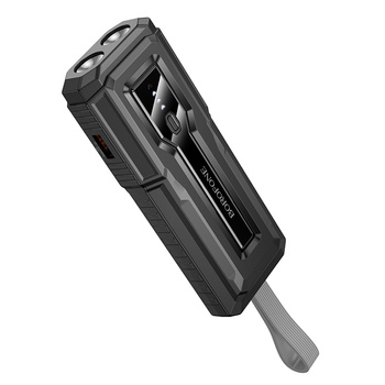 Borofone Powerbank 10000mAh BJ54 Graceful - USB + Typ C - QC 3.0 PD 20W schwarz