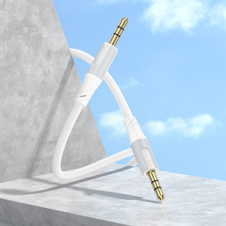 Borofone Kabel BL19 Creator - jack 3,5mm na jack 3,5mm - 1 metr biały