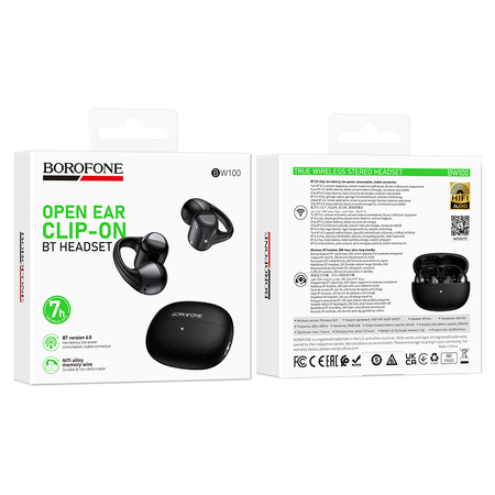 Borofone Słuchawki Bluetooth TWS BW100 Sunshine czarne
