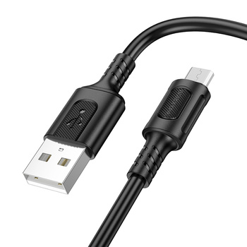Borofone Kabel BX111 Feliz - USB na Micro USB - 2,4A 1 metr czarny