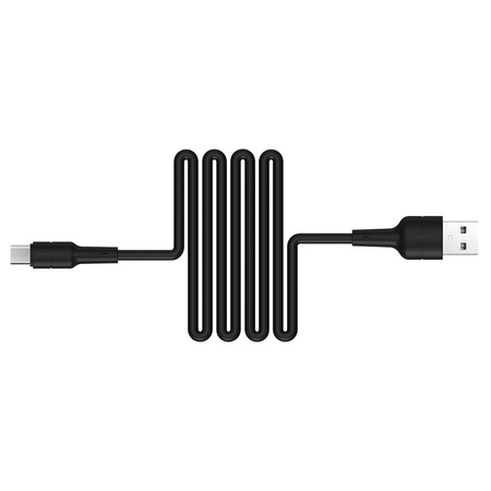 Borofone Kabel BX30 Silicone - USB na Micro USB - 2,4A 1 metr czarny