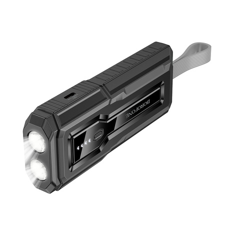 Borofone Powerbank 10000mAh BJ54 Graceful - USB + Typ C - QC 3.0 PD 20W schwarz