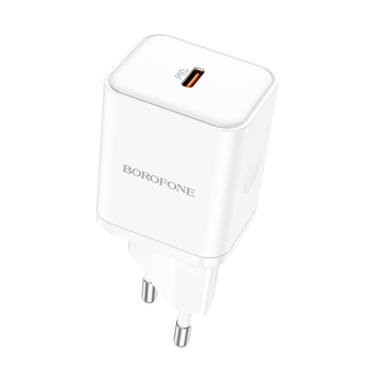 Borofone Netzladegerät BN6 Field - Typ C - QC 3.0 PD 20W weiß