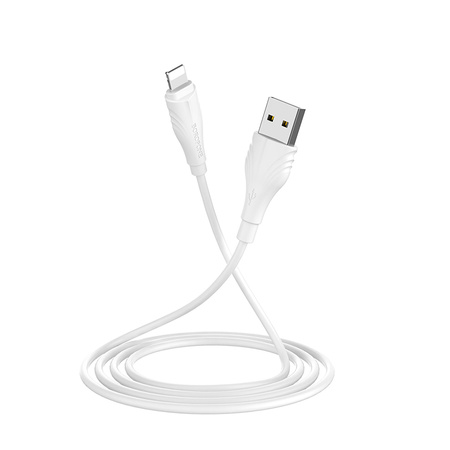 Borofone Kabel BX18 Optimal - USB na Lightning - 2A 1 metr biały