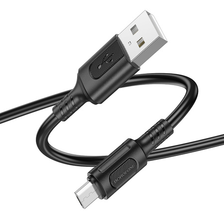 Borofone Kabel BX111 Feliz - USB na Micro USB - 2,4A 1 metr czarny