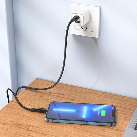 Borofone Kabel BX86 Advantage - Typ C na Lightning - PD 20W 1 metr czarny