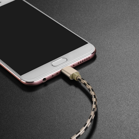 Borofone Kabel BX24 Ring Current - USB na Micro USB - 2,4A 1 metr złoty