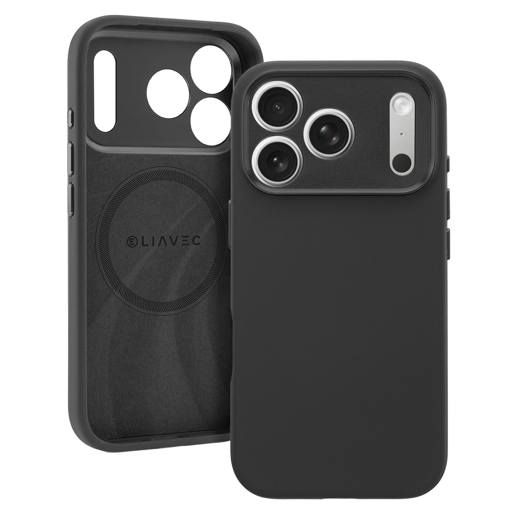 Liavec Silk Shield Case with Metal Camera Frame do Iphone 18 Pro Max/17 Pro Max czarny