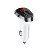 Borofone Ładowarka samochodowa BZ15 Auspicious - 2xUSB - 2,4A z kablem USB na Micro USB biała