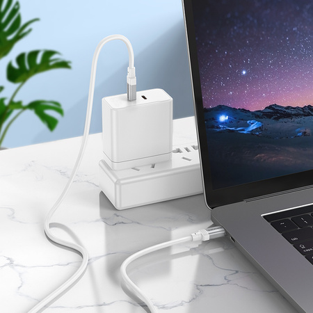 Borofone Kabel BX108 Start - Typ C na Typ C - 60W 3A 1 metr złoty