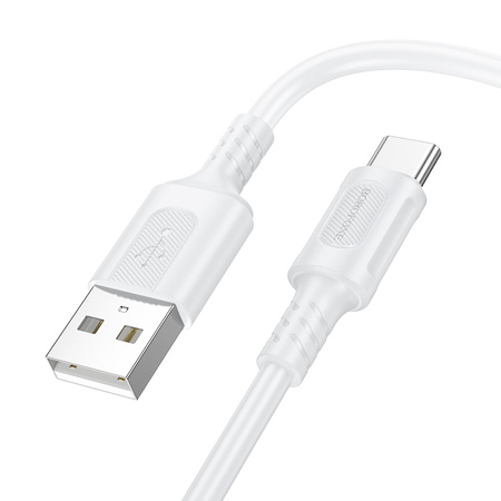 Borofone Kabel BX111 Feliz - USB na Typ C - 3A 1 metr biały