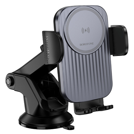Borofone Uchwyt Samochodowy BH222 Leading z ładowaniem indukcyjnym na szybę czarny