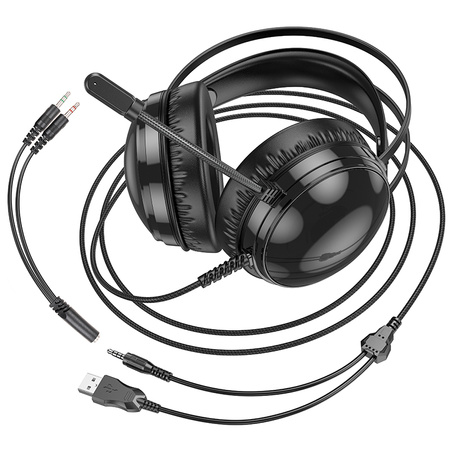 Borofone Over-Ear-Kopfhörer BO108 Flame Gaming mit Mikrofon schwarz