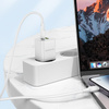 Borofone Netzladegerät BN14 Royal GaN - USB + Typ C - QC 3.0 PD 30W mit Kabel Typ C auf Lightning weiß