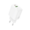 Borofone Netzladegerät BN29 Fuente - USB + Typ C - QC 3.0 PD 30W weiß