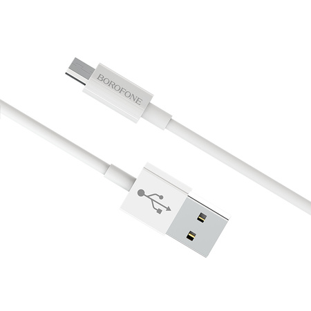 Borofone Kabel BX22 Bloom - USB na Micro USB - 2,4A 1 metr biały