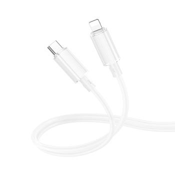 Borofone Kabel BX112 Lemon - Typ C na Lightning - PD 27W 1 metr biały