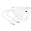 Borofone Netzladegerät BN28 Fuente - Typ C - PD 30W mit Kabel Typ C auf Typ C weiß