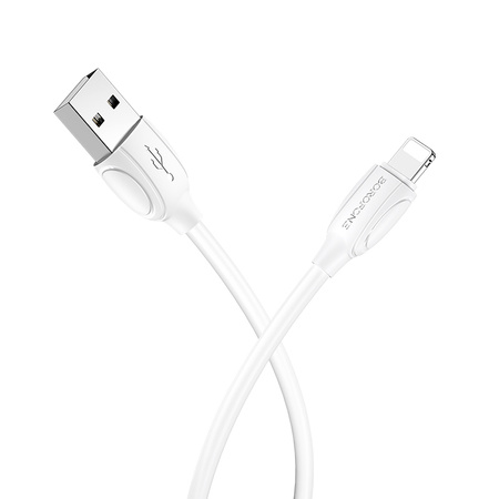 Borofone Kabel BX19 Benefit - USB na Lightning - 2,4A 1 metr biały