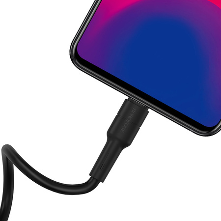 Borofone Kabel BX30 Silicone - USB na Micro USB - 2,4A 1 metr czarny