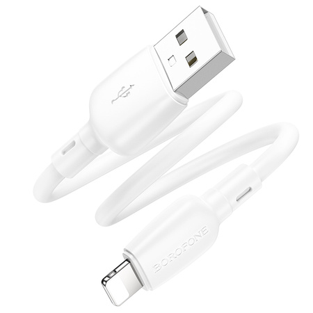 Borofone Kabel BX93 Super Power - USB na Lightning - PD 20W 0,25 metra biały