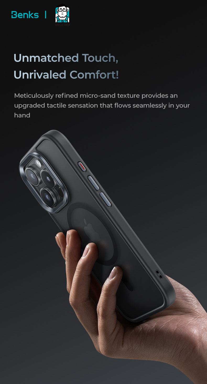 Die Benks Hülle am iPhone 16 Pro Max