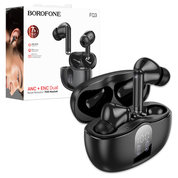 Borofone Słuchawki Bluetooth TWS FQ3 Soulmate ANC+ENC czarne