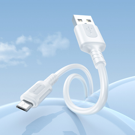 Borofone Kabel BX111 Feliz - USB auf Micro USB - 2,4A 1 m weiß