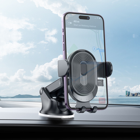 Borofone Uchwyt Samochodowy BH85 Experience z przyssawką czarny