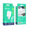 Borofone Netzladegerät BN7 - USB + Typ C - QC 3.0 PD 20W mit Kabel Typ C auf Typ C weiß