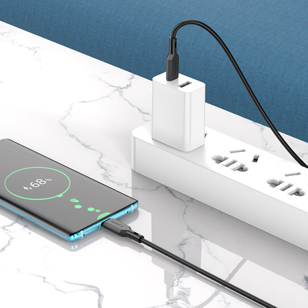 Borofone Kabel BX70 - Typ C na Typ C - 60W 3A 1 metr czarny