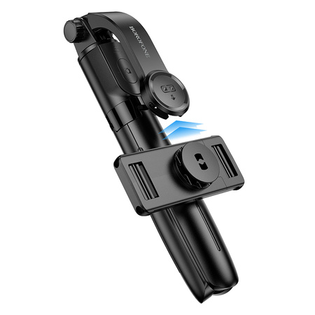 Borofone Selfie-Halterung BY13 Nube Bluetooth mit Stativ und Fernauslöser schwarz