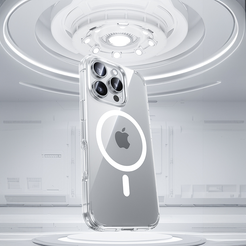 Twój iPhone 16 Pro zostaje widoczny w całej okazałości, a mimo to jest chroniony - to etui znika na telefonie, nie Twój design.