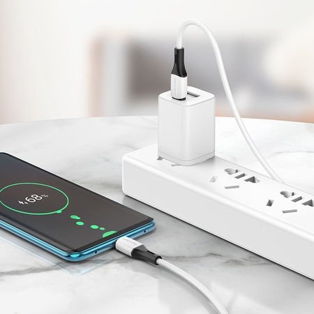 Borofone Kabel BX79 - Typ C na Typ C - 60W 3A 1 metr biały