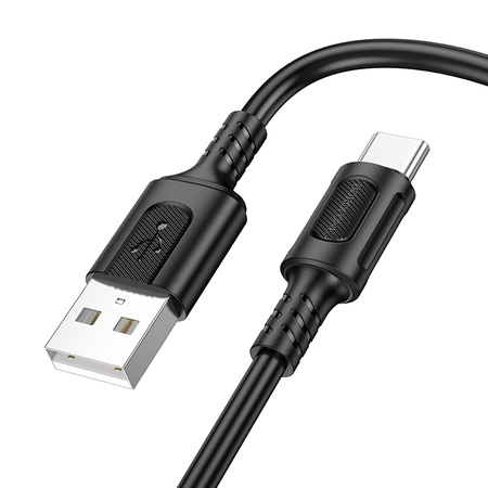 Borofone Kabel BX111 Feliz - USB na Typ C - 3A 1 metr czarny