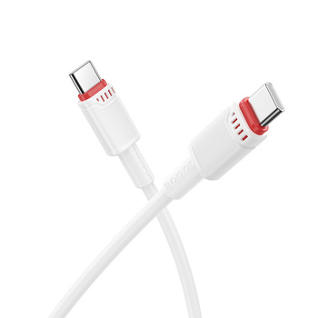 Borofone Kabel BX110 Beneficio - Typ C na Typ C - 60W 3A 1 metr biały