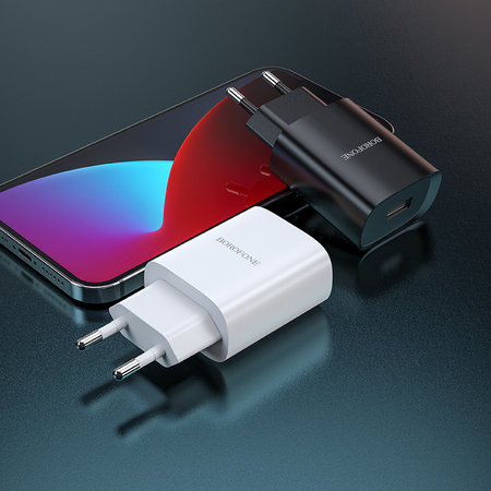 Borofone Netzladegerät BN1 Innovative - USB - 2,1A mit Kabel USB auf Typ C weiß